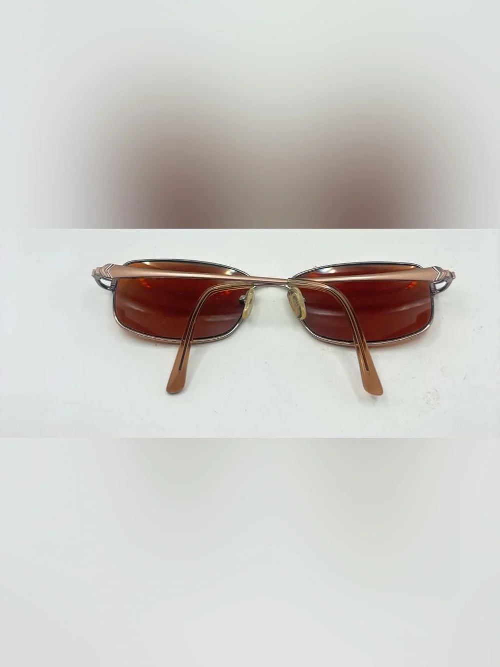 MA525 Brown Oval Metal Sunglasses Frames Only